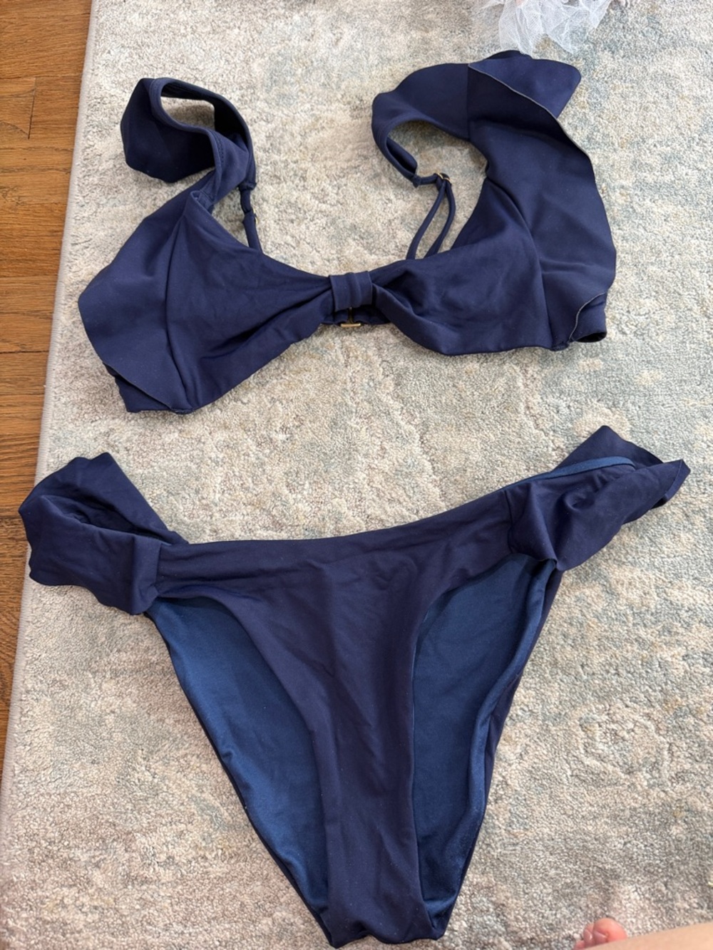 Agua Bendita Navy Blue Bikini Set